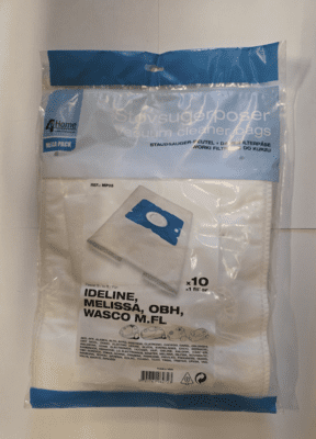 Quigg støvsugerposer. Megapack. Støvsugerposer microfiber. 10 stk., 1 x filter, MP05, BV001, XX1